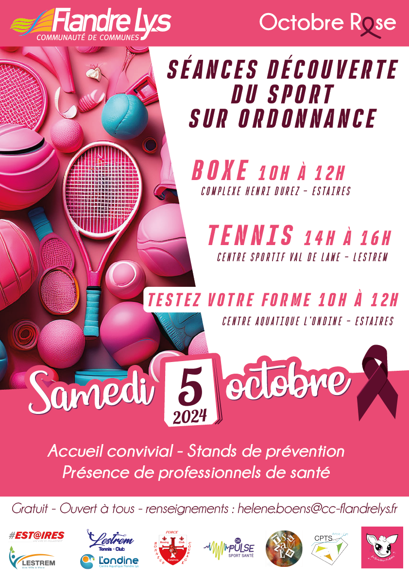 affiche octobre rose 2024